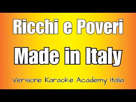 Ricchi e Poveri – Made in Italy (Versione Karaoke Academy Italia)