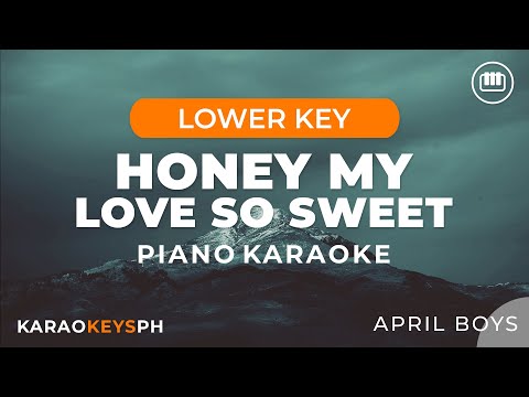 Honey My Love So Sweet – April Boys (Lower Key – Piano Karaoke)