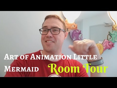 art of animation little mermaid room tour