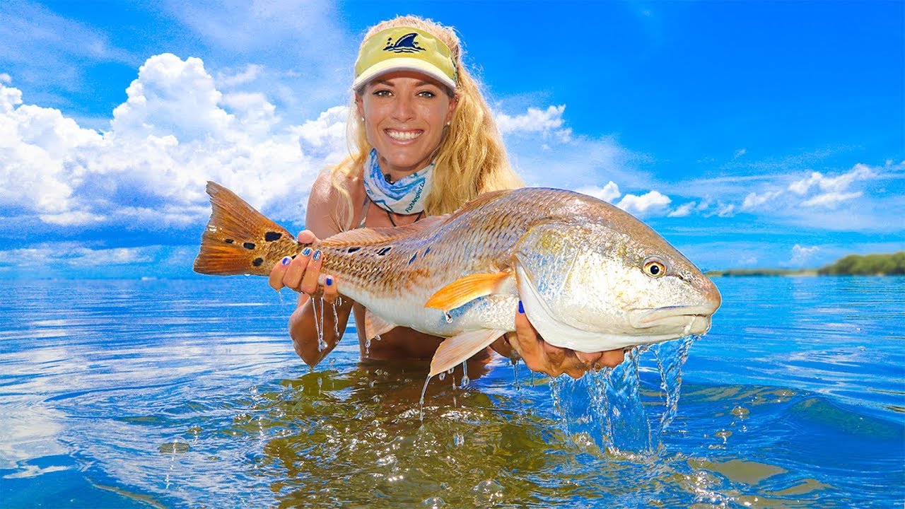 Exploring NEW WATERS! Flats Fishing For Redfish