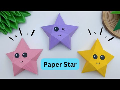 How To Make Easy Paper Christmas Star For Kids / Nursery Craft Ideas / Paper Craft Easy/ KIDS crafts