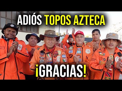 LOS TOPOS AZTECA MARCHAN a MÉXICO y ESPAÑOLES AGRADECEN EMOTIVAMENTE SU AYUDA