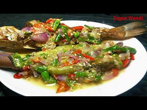 Resep Sambal Pecak Terong Ikan baung