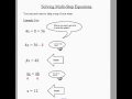 Solving Multi-Step Equations
