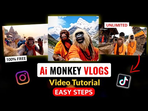 New Trending Ai Monkey Vlogs Video Tutorial | Create Free Ai Videos with Voe 3 in Nepal