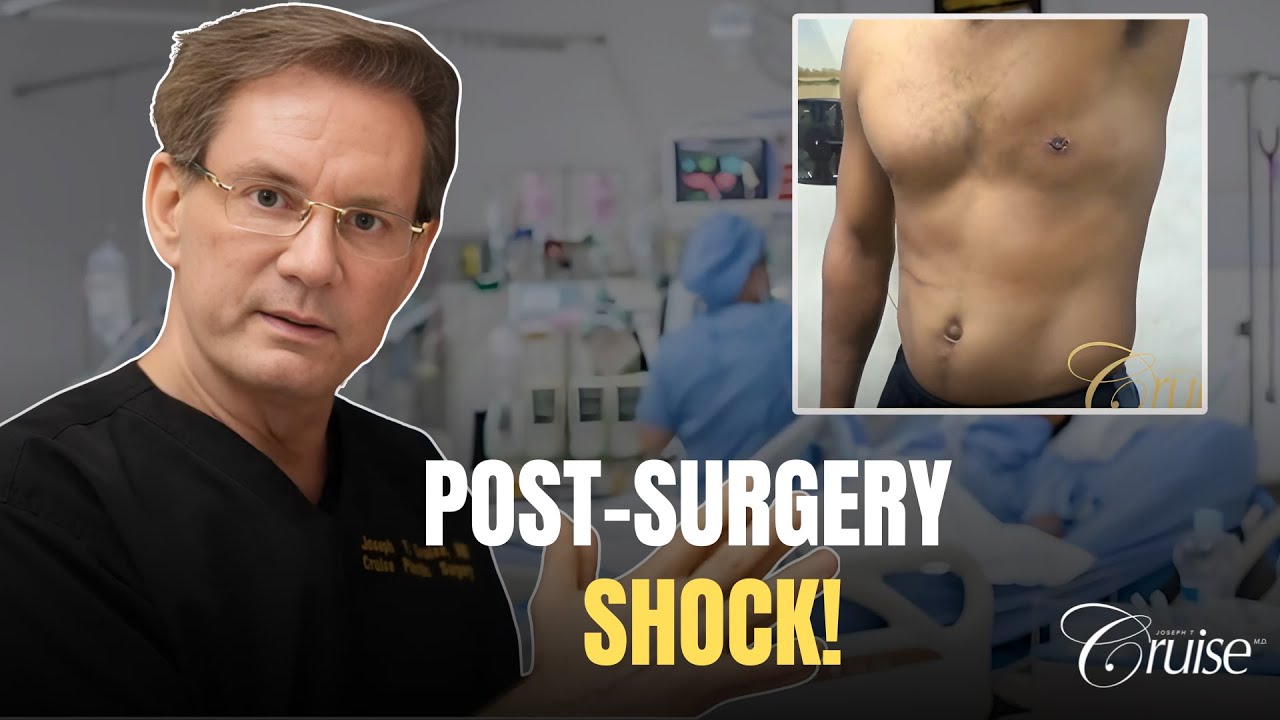 Doctor discussing post-surgery results and reactions.