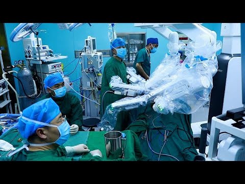 YouTube video thumbnail: World’s First 5G Remote Robotic Surgery Performed at Extreme Altitude in China