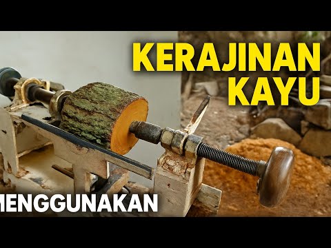 KEREN! MENGUPAS KULIT, MEMBUAT POLA JADILAH VAS CANTIK DARI BATANG KAYU SURIAN
