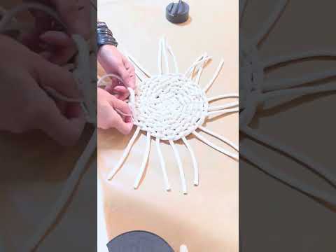 Sousplat de Cordão de Algodão para Mesa Posta - DIY Fácil e Rápido #bubadiy