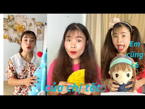 Tổng hợp video siêu hài hước ,đằng sau người mẹ tỏ ra không cưng chiều em,Chị trước và sau lưng mẹ