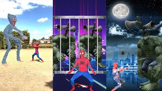 TEAM SPIDER MAN In Real Life Vs huggy wuggy 🔥 Funny Tiktok