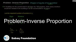 Problem-Inverse Proportion