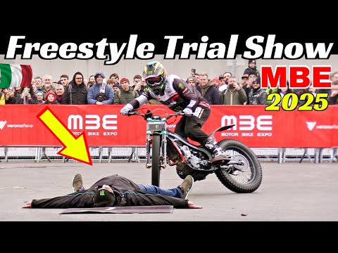 Freestyle Trial Show by Monster Energy - Circus Trial Tour at Motor Bike Expo [MBE] 2025 - Italy