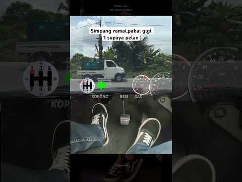 Simpang ramai,pakai gigi 1 #learntodrive #automobile #beginnerdriver #drivingtips #driver