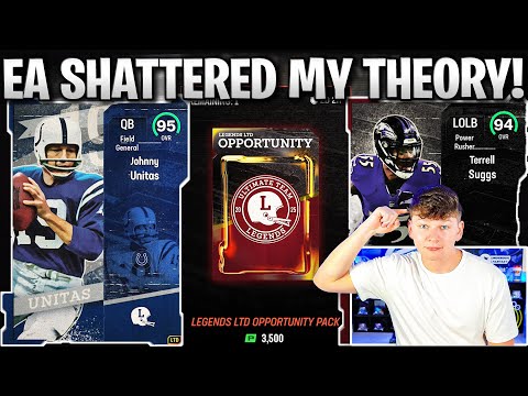 EA SHATTERED MY THEORY! LEGENDS 95 UNITAS, JOE HORN, AND SUGGS!