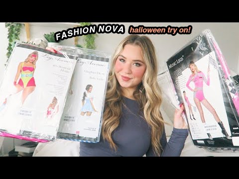 FASHION NOVA halloween costumes try on haul 2024!