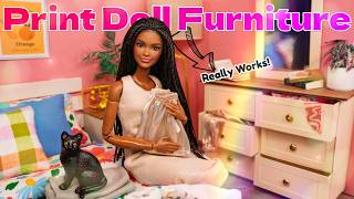 Printable Doll Furniture That Works : DIY Dresser & Nightstand with Drawers | Paper Crafts