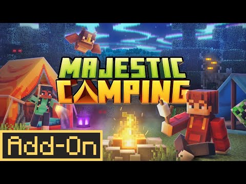 MAJESTIC CAMPING ADDON Enhances Minecraft Bedrock Survival Experience!