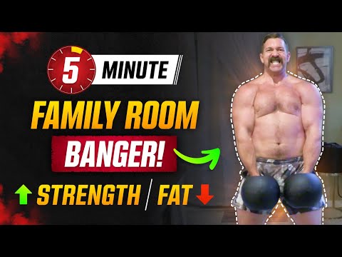 5 Minute Total Body Home Workout [The KEY To Fitness Survival With Kids!] | Coach MANdler