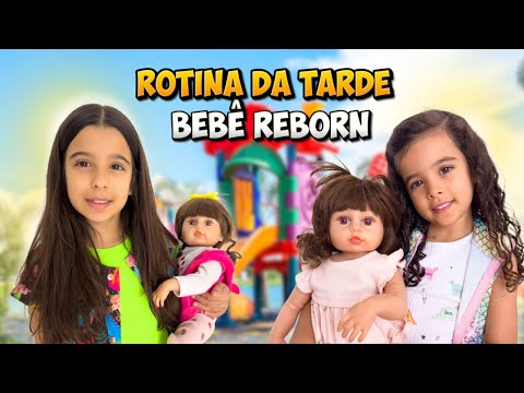 ROTINA DA TARDE DAS BEBÊS REBORN LARA E SOFIA | Alice e Juju