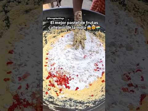 Mi Primer día en la India probando el mejor pastel de frutas callejero de la India 🇮🇳🤯😱😋