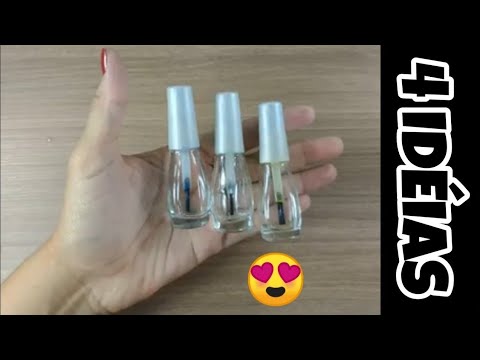 4 IDEIAS CRIATIVAS COM VIDRO DE ESMALTE 💖