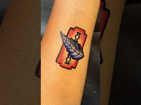 Wonderful tattoo trick ?? Simple method #shorts #trending #tattoo
