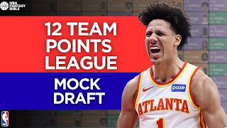 NEW Points League Mock Draft 🏀 (2026-27 NBA Fantasy Basketball)