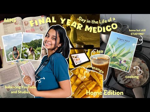 Day In The Life Of A Medico🥼Home edition🏠(Study With Me, Cooking, Vlogging, Going out) AIIMS Student