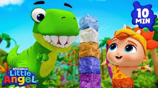 Roar! It’s Dino Time! 🦖 | Little Angel And Friends Kid Songs