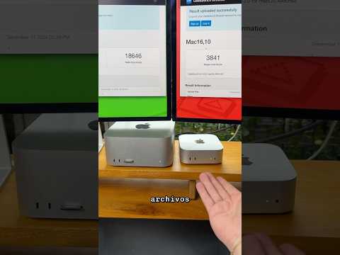 Poniendo a prueba el nuevo Mac Mini, gratamente sorprendido 😎#macmini #comparison #mac #tecnologia