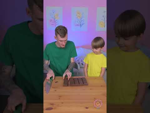 كم من الشوكولاتة سيحصل عليها؟ 😳🍫