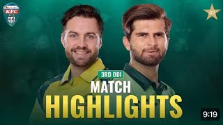 Pakistan Vs Australia 3rd ODI Full Highlights | PAK VS AUS ODI Series 2026 | Cricnews | PCB 