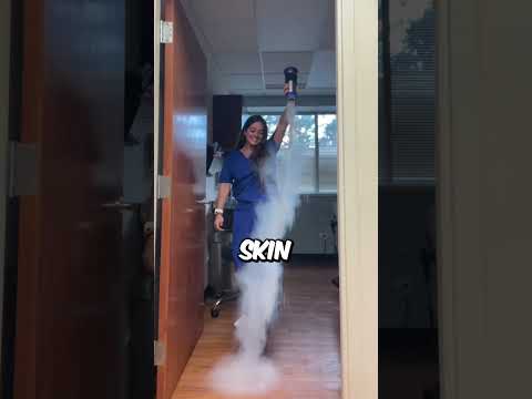 Pouring Liquid Nitrogen On The Floor #shorts
