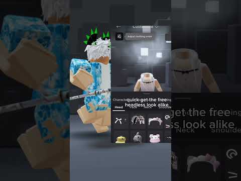 free headless?? #shorts #roblox #bug #glitch #odetari #headless