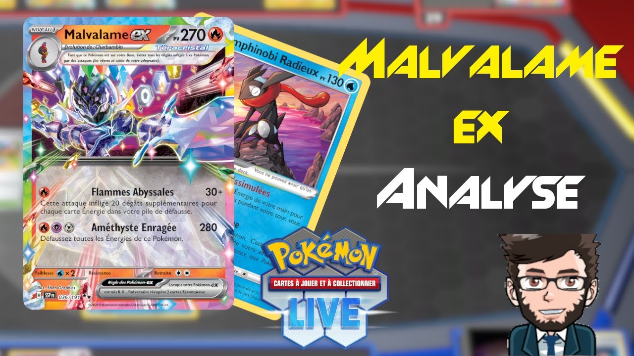 CE POKEMON INFLIGE JUSQU'A 390 DEGATS ! - Analyse #175 du deck Malvalame EX sur Pokémon TCG Live