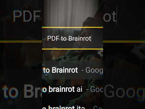 Trasforma un PDF in un Video BRAINROT