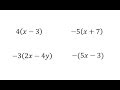 Distributive Property and Simplification