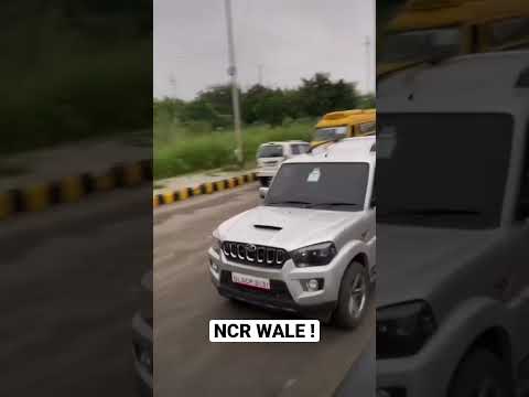 NCR Wale 😂 ! Mahindra Scorpio in Ncr | Dabang in Delhi ! #scorpio #ncr #accidentnews #dabang #don