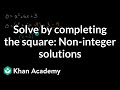 Solving Quadratic Equations