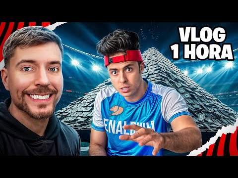 CONHECI OS ESTÚDIOS DA NOVA SÉRIE DO MR. BEAST - VLOG DE 1 HORA