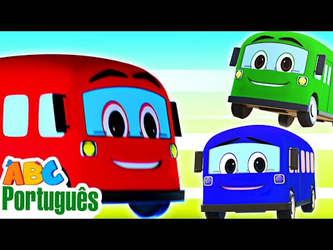 Cinco ônibus Pulando 🚌  | Rimas Para Crianças | Músicas Infantis | Aqui Bebês Cantam