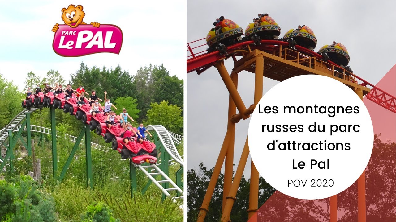 OnRide Le Pal, montagnes russes et Disk&#39;o Coaster du parc d&#39;attractions