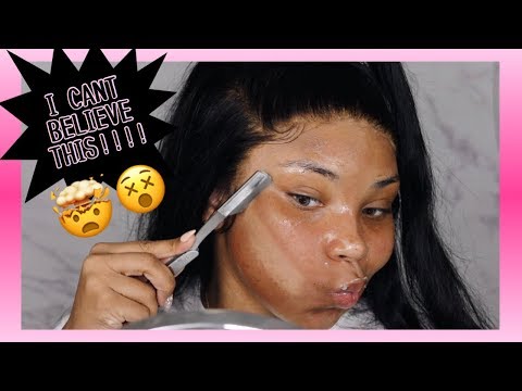 I SHAVED MY FACE AND LOOK WHAT HAPPENED....