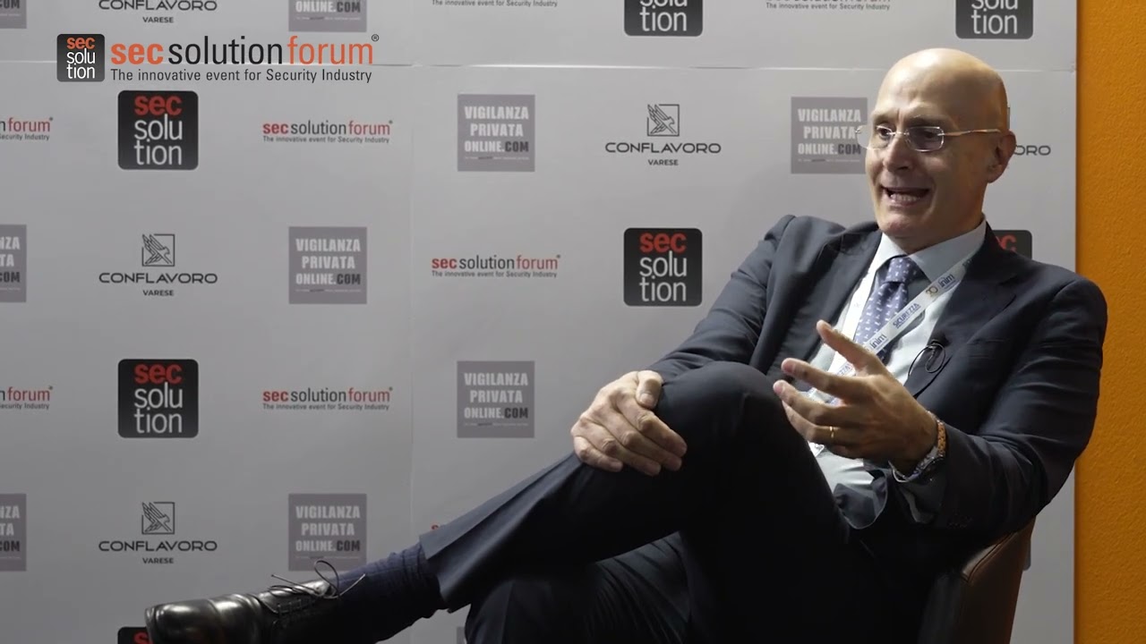 secsolutionforum a Sicurezza 2025 con Giulio Iucci, Vice Presidente di ANIE Federazione