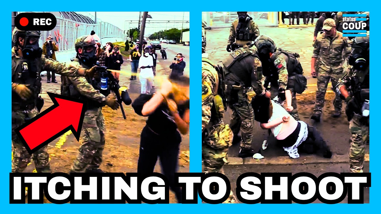 ICE LOSES CONTROL As Protesters Burn American Flag