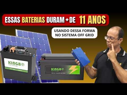 😱 Essas BATERIAS podem durar mais de 11 ANOS no sistema OFF GRID | Energia solar