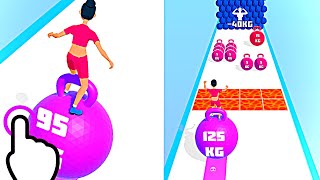 Weight Ball 3D - Weight Ball Girl Run - All Levels iOS Android GamePlay