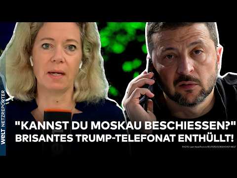 PUTINS KRIEG: "Kannst Du Moskau beschießen?" Brisant! Bericht enthüllt Trump-Telefonat mit Selenskyj