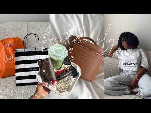 𝒇𝒂𝒄𝒆𝒕𝒊𝒎𝒆 𝒗𝒍𝒐𝒈🌸~ grwm, shopping, building a permanent makeup travel bag, & pr unboxings!